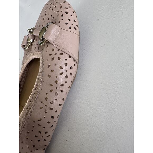 🩰 Me Too Comfort Scrunch Ballet Flats 8.5 M Pink Leatherette; Horse Bit Straps - Picture 10 of 10